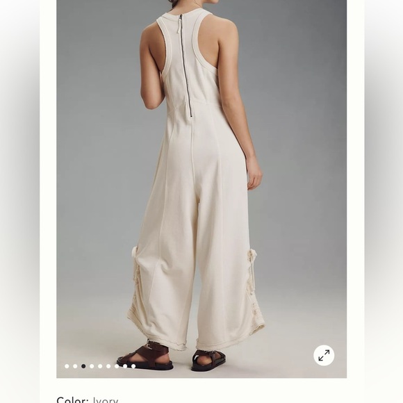 NWT Daily Practice Sophisticated Sleeveless French Terry Cotton Jumpsuit Unworn - Picture 4 of 16